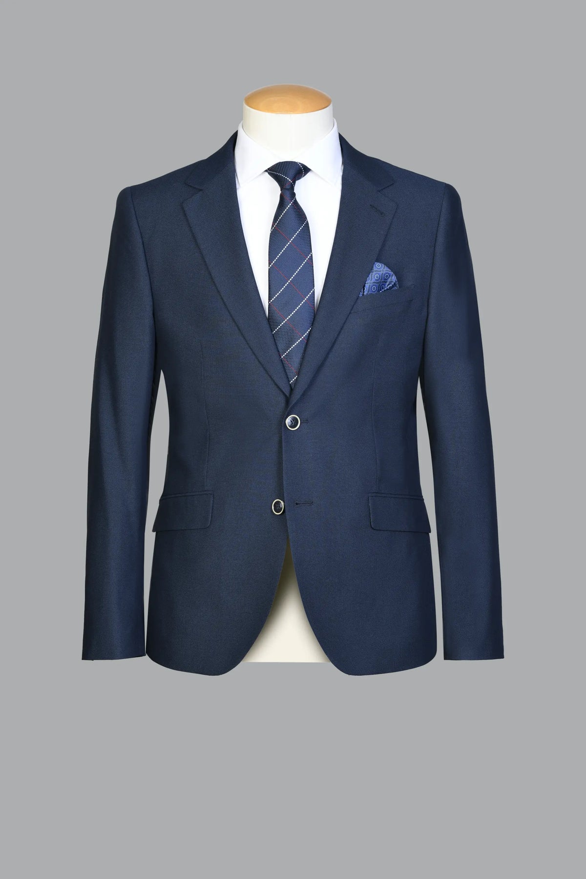 Traje Con Chaleco Julio Azul (298-2)