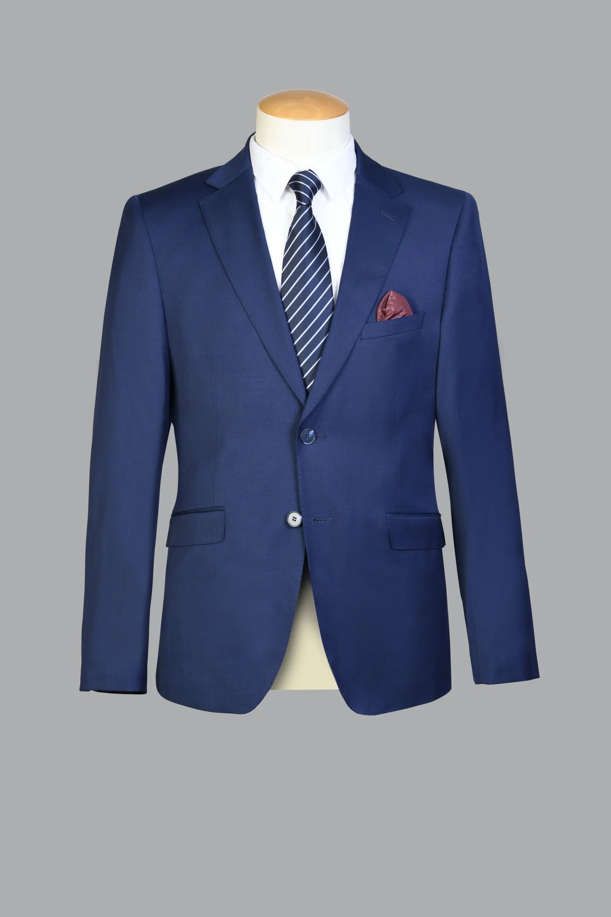 Traje Semi-Slim Fit Oxford Azul (283-8)