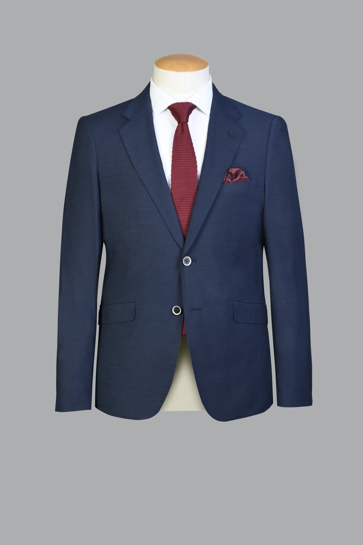 Traje Semi-Slim Fit Oxford Azul (296-2)