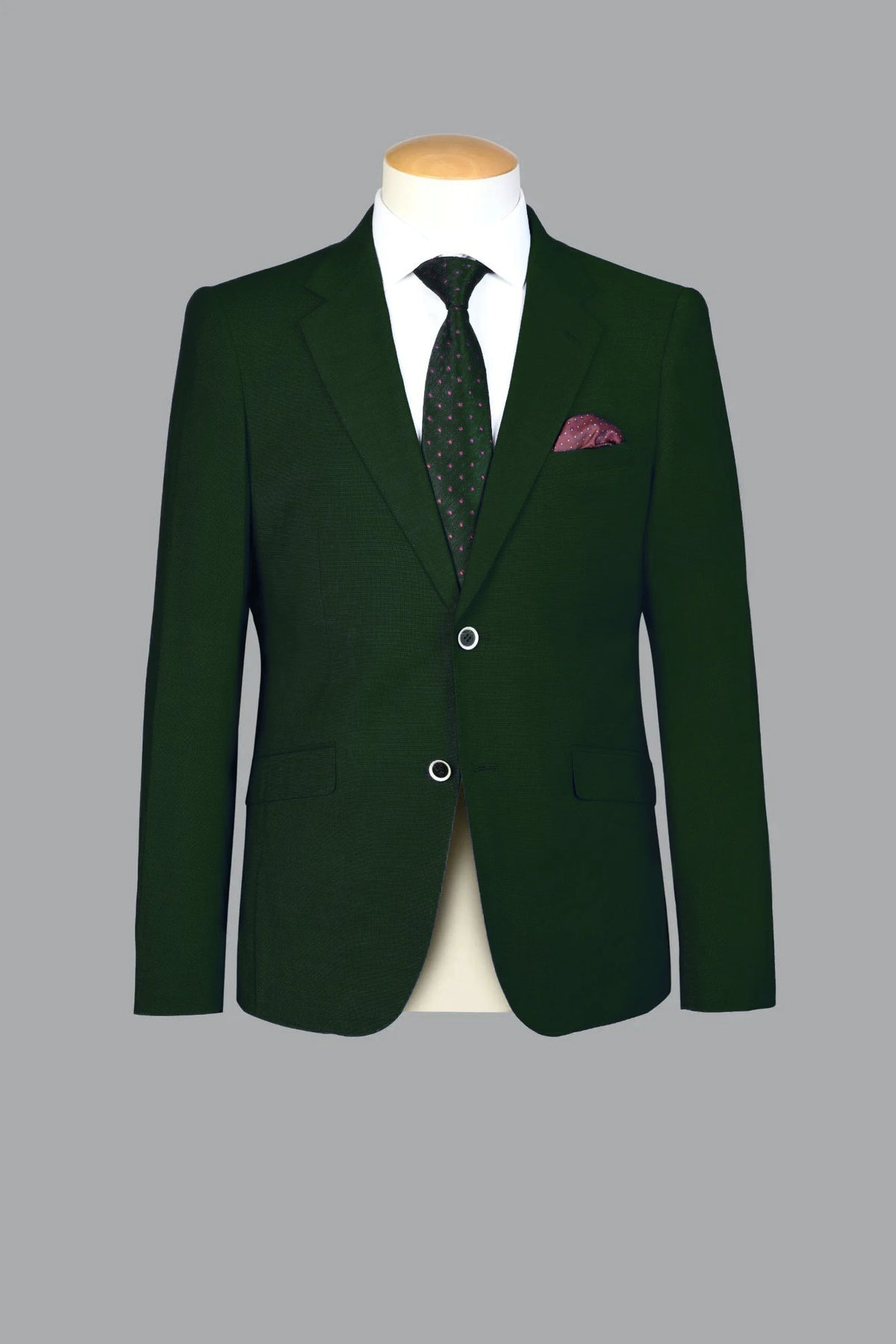 Traje Semi-Slim Fit Oxford Verde (296-10)