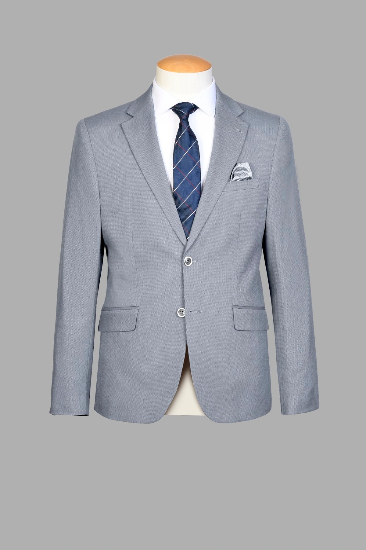 Traje Semi-Slim Fit Pireo Gris (238-38)