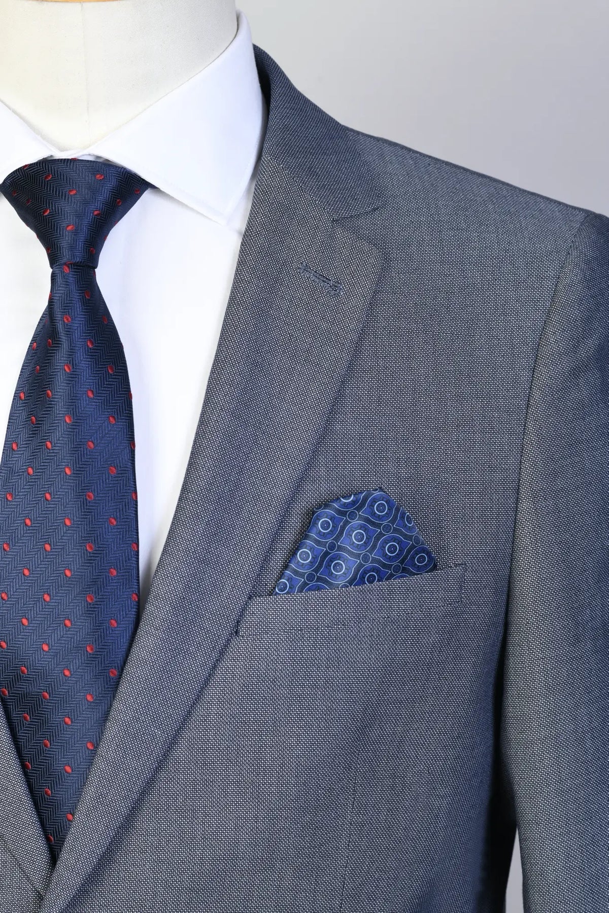 Traje Semi-Slim Fit Pireo Gris (298-34)