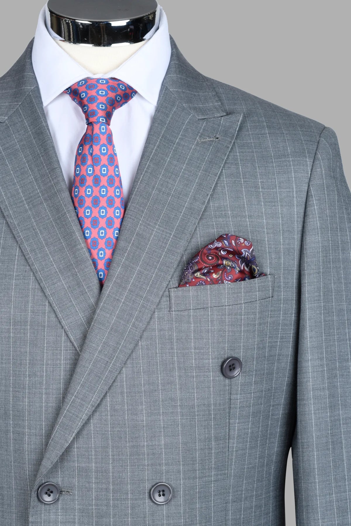 Traje Cruzado Porto Gris (237-34)