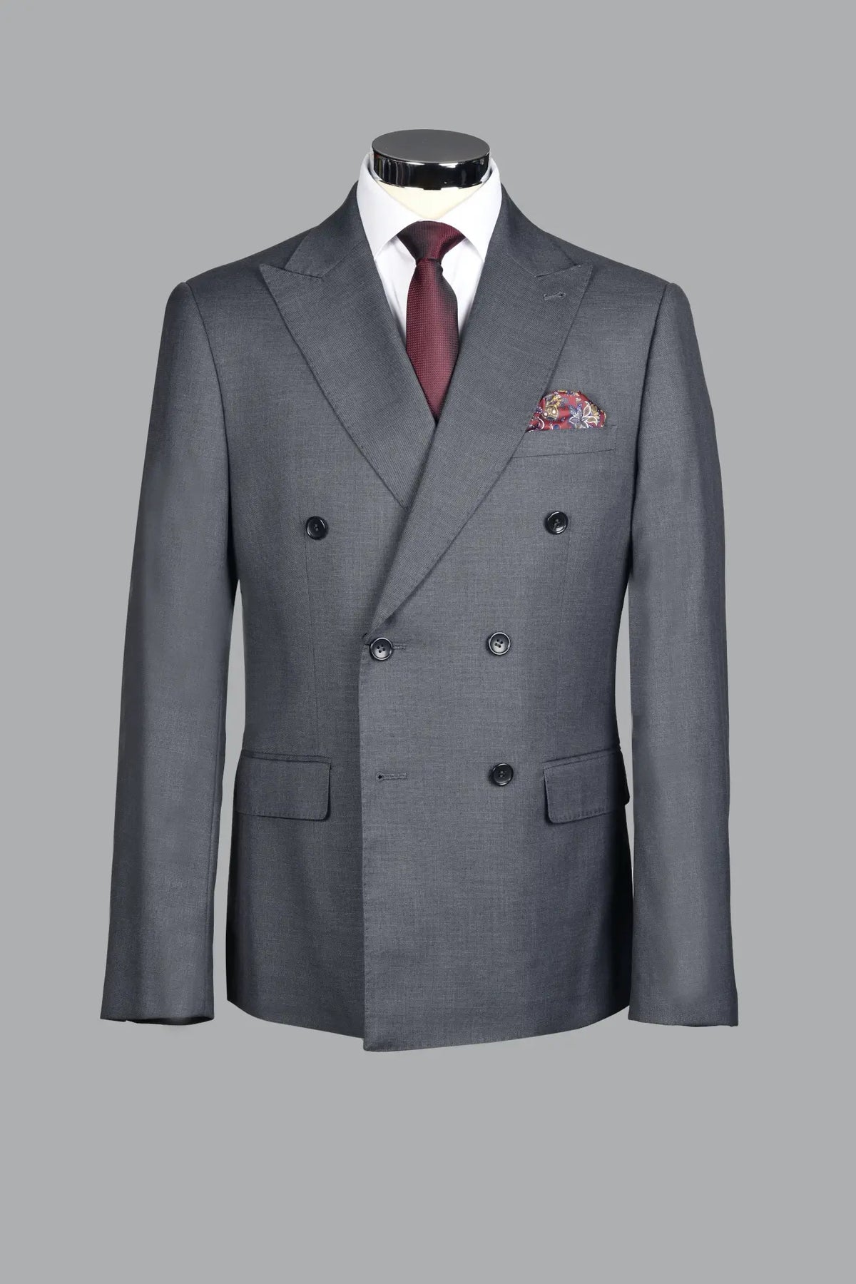 Traje Cruzado Porto Gris (297-30)