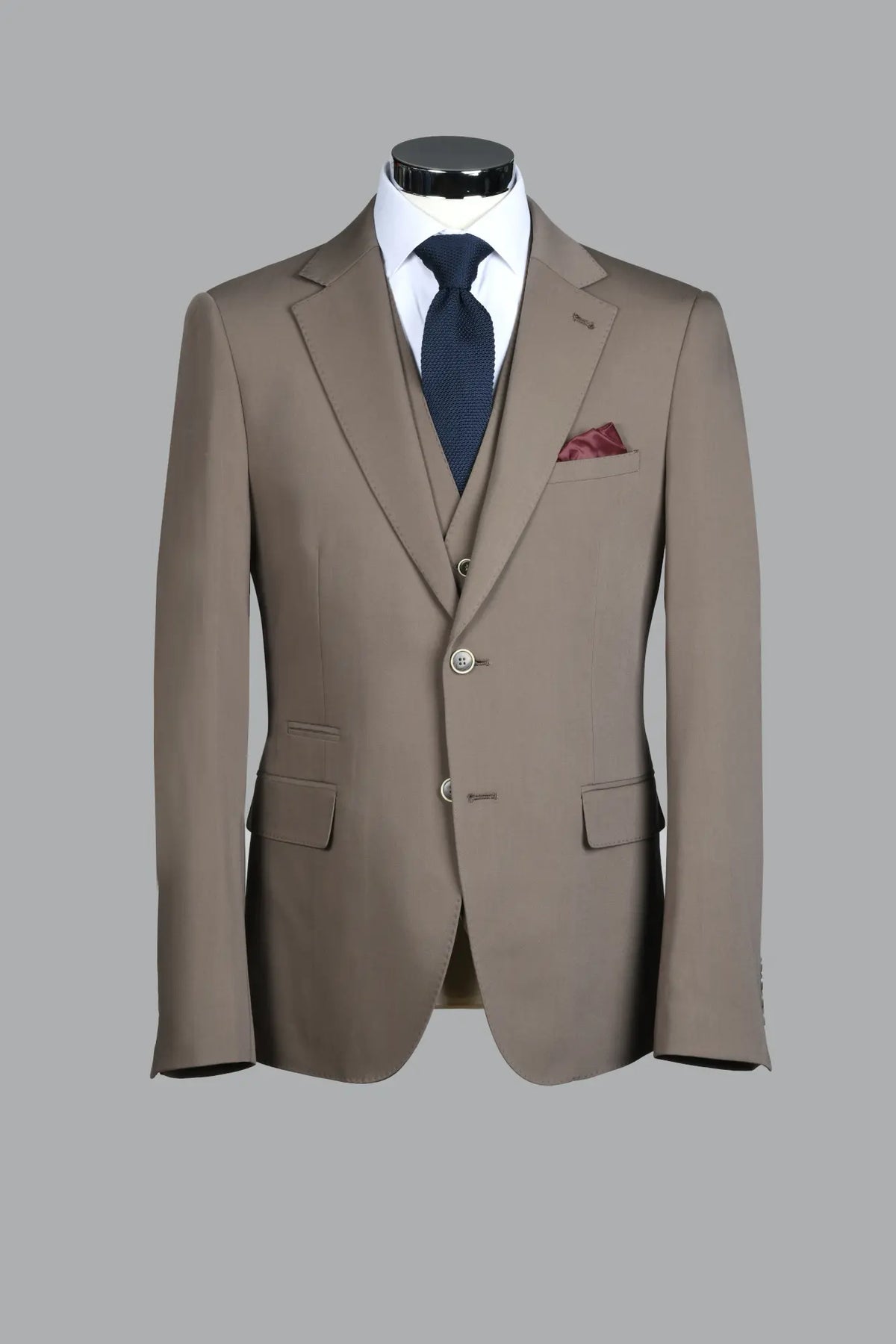 Traje Con Chaleco Ronda Beige (215-24)
