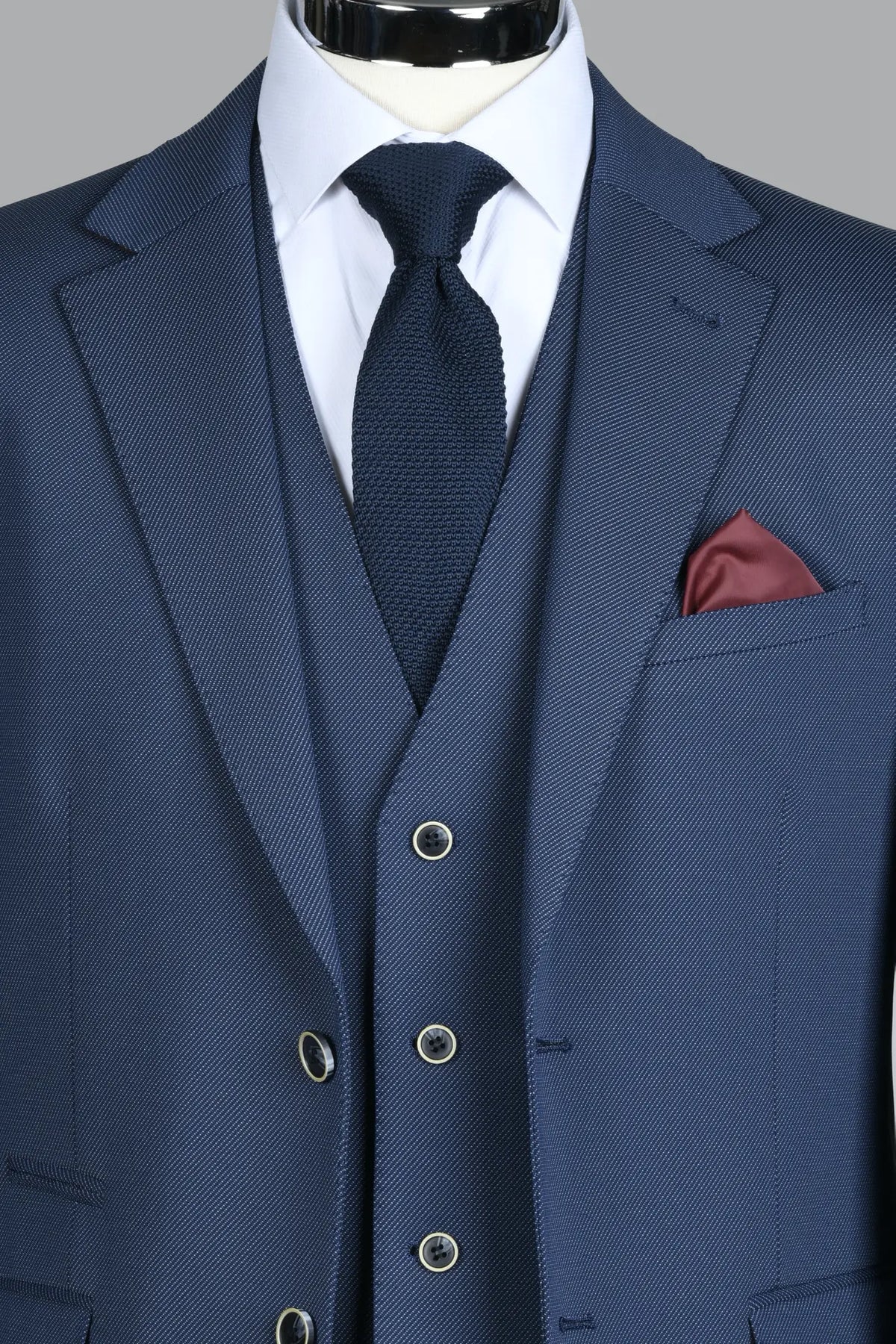 Traje Con Chaleco Ronda Azul (249-6)