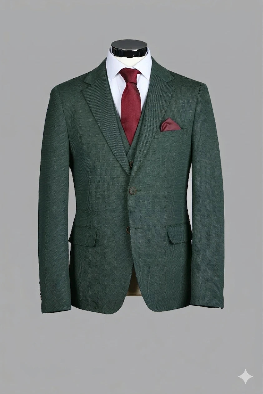 Traje Con Chaleco Ronda Verde (249-10)