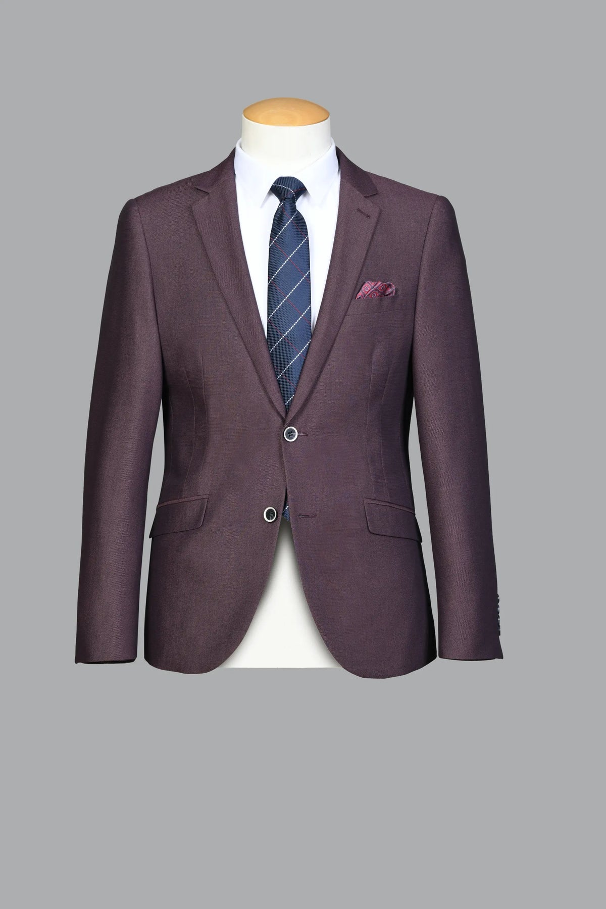 Traje Normal Fit 20890 Granate (298-50)
