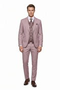 Traje Tres Piezas Rosa