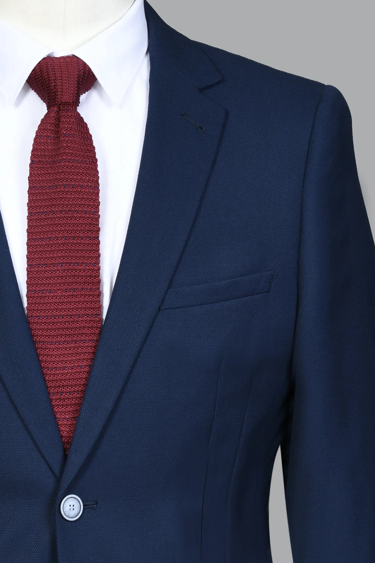 Traje Con Chaleco Julio Azul (230-6)