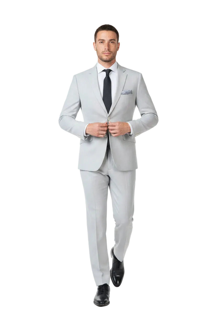 Traje Rustico Gris Claro