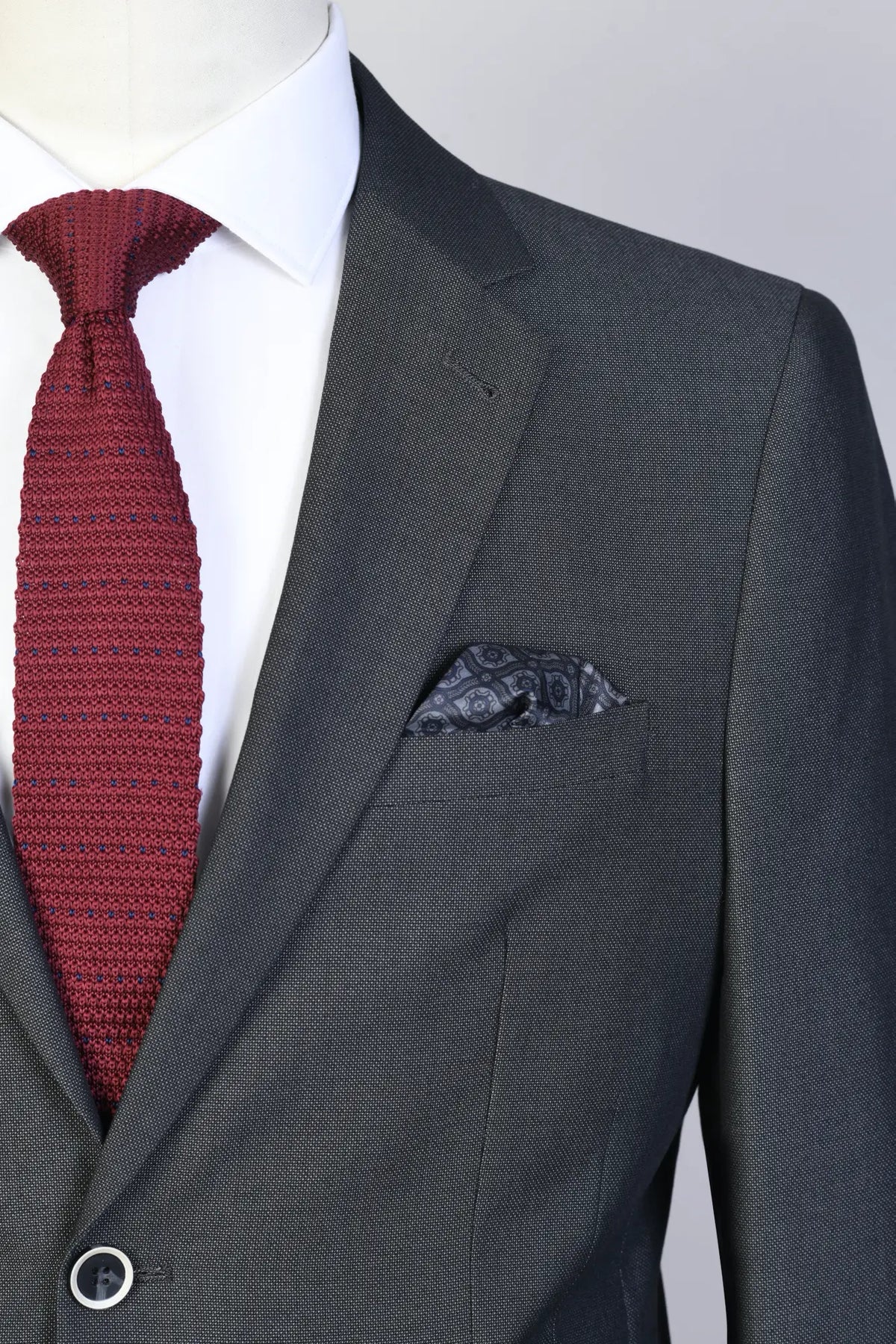 Traje Con Chaleco Julio Gris (298-30)