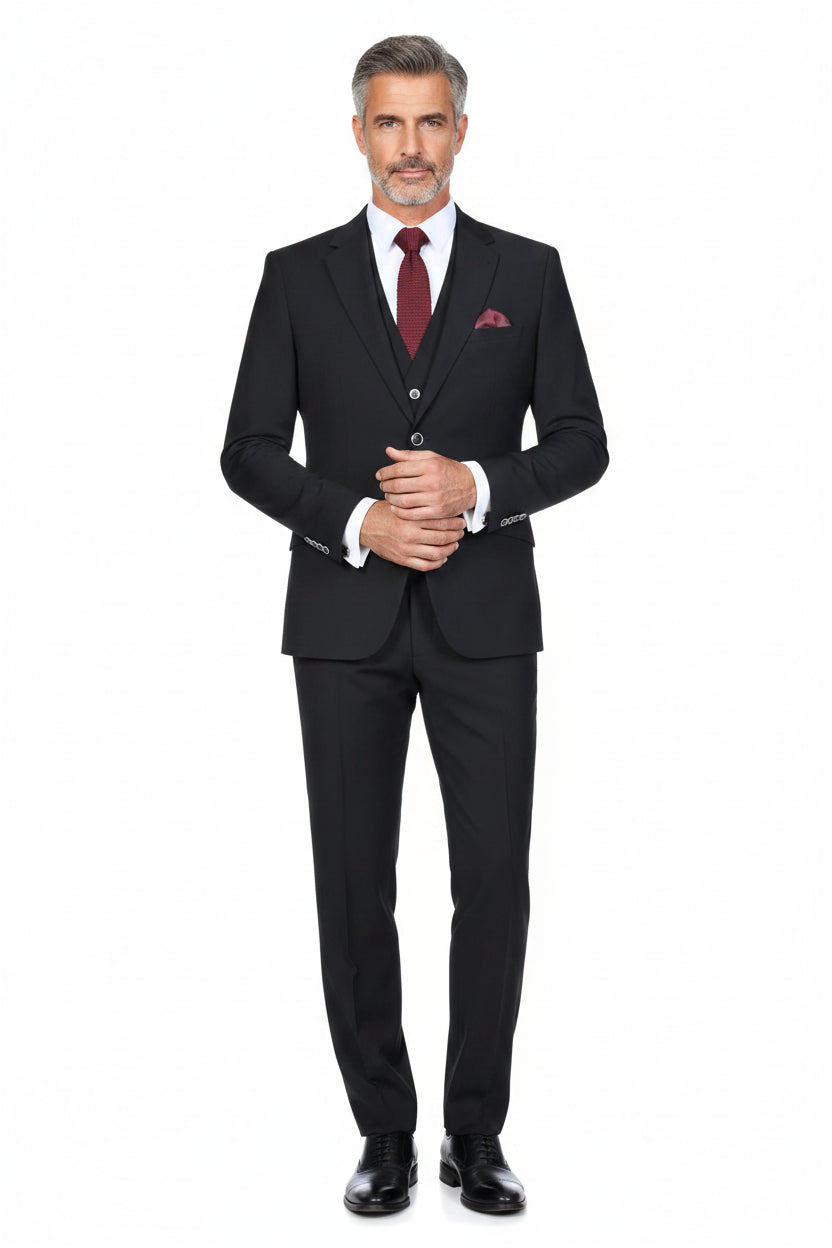 Traje Recto Negro