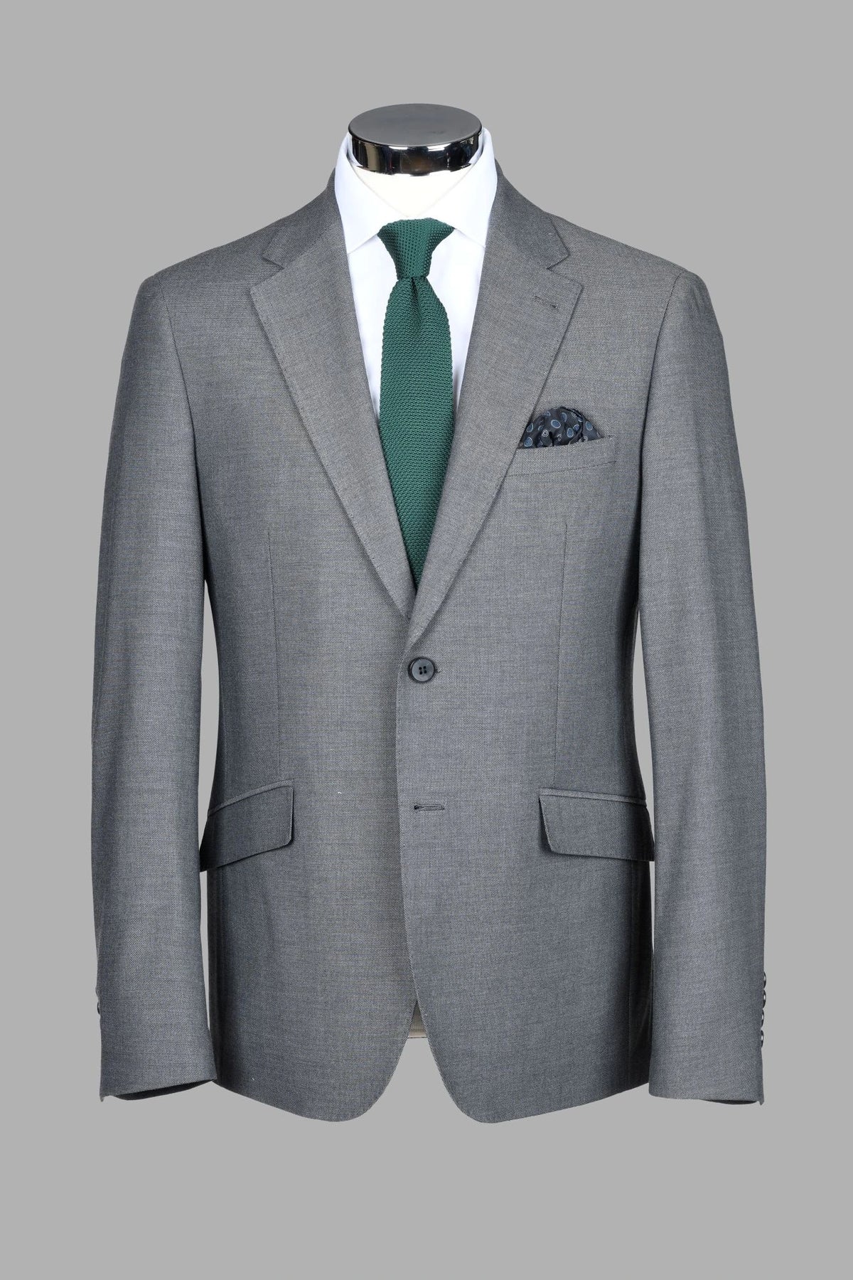 Traje Semi-Slim Fit Oxford Gris (221-30)