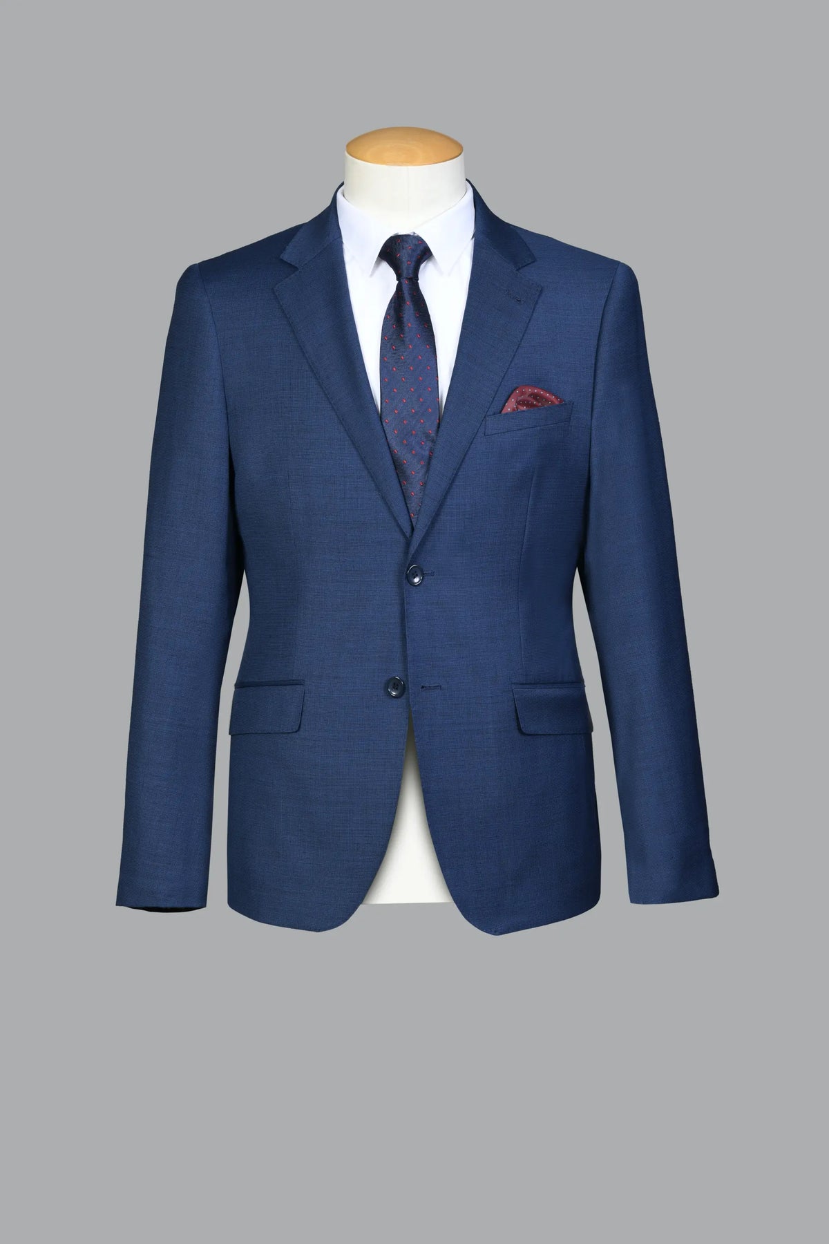 Traje Semi-Slim Fit Oxford Azul (282-6)