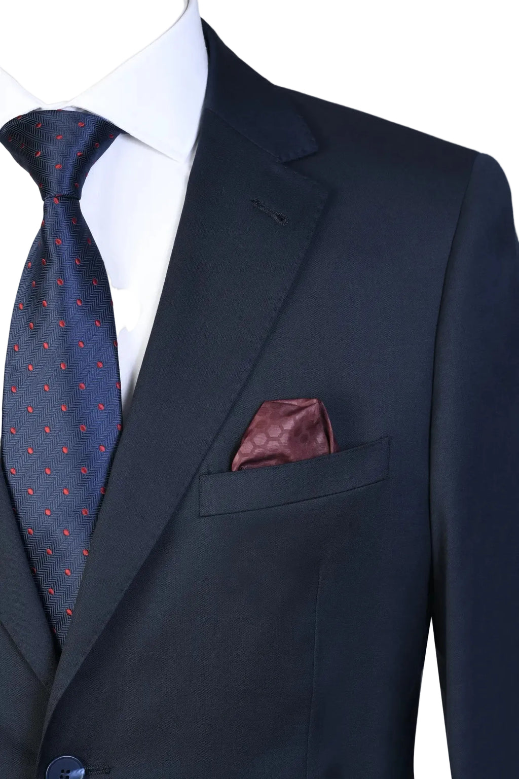 Traje Lana Azul Marino