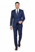 Traje Lana Azul Vivo