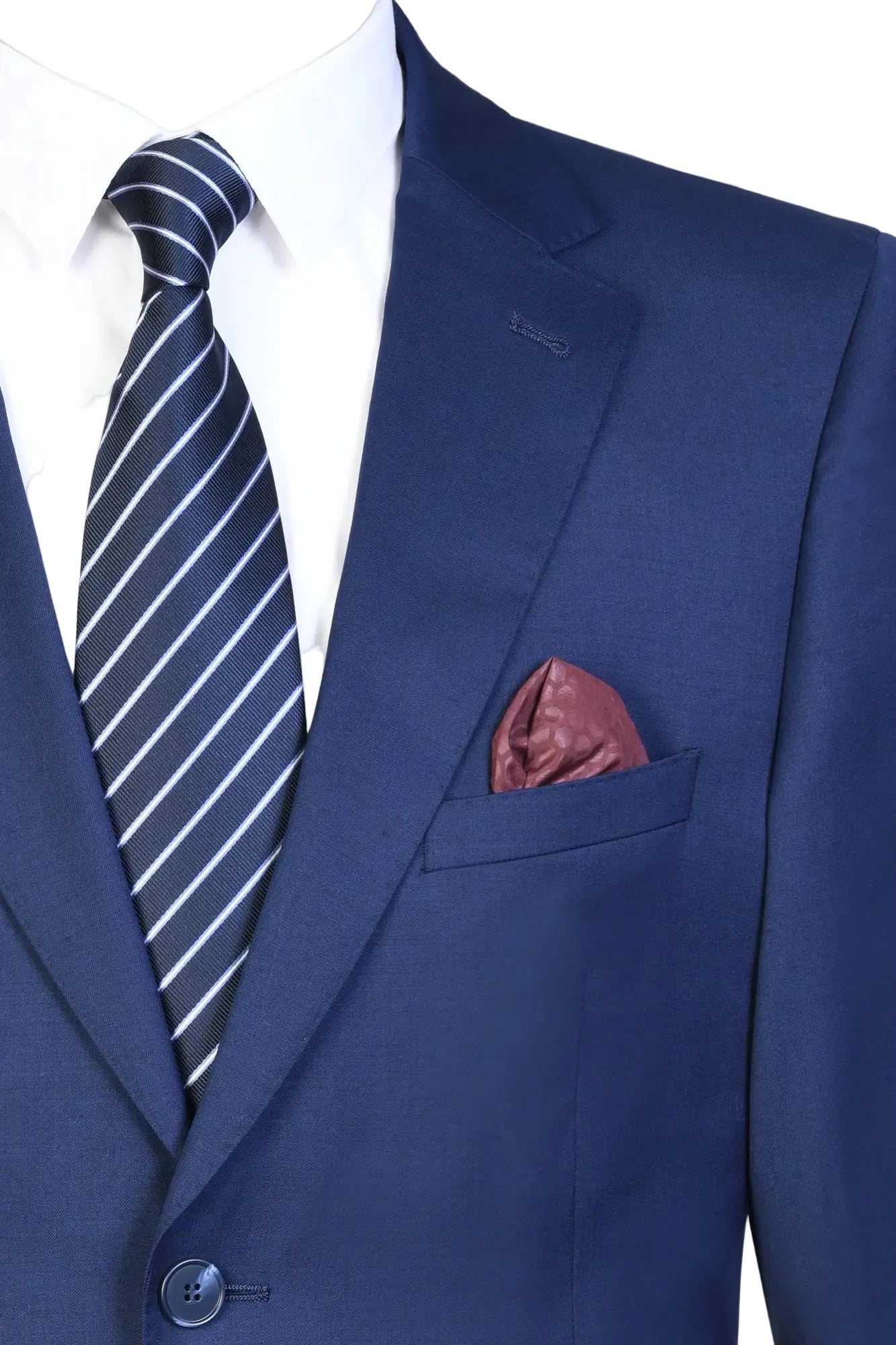 Traje Lana Azul Vivo