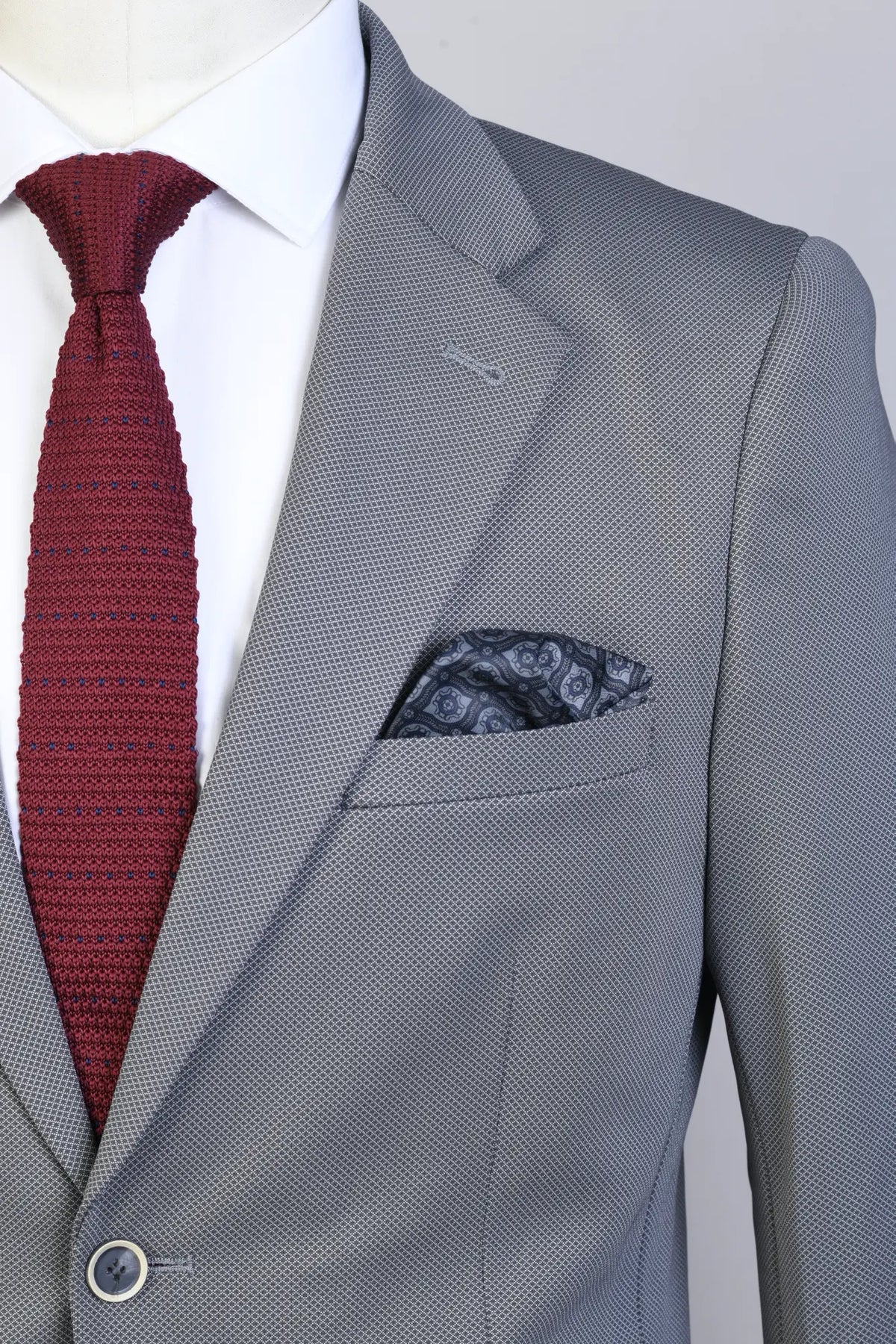 Traje Semi-Slim Fit Pireo Gris (207-36)