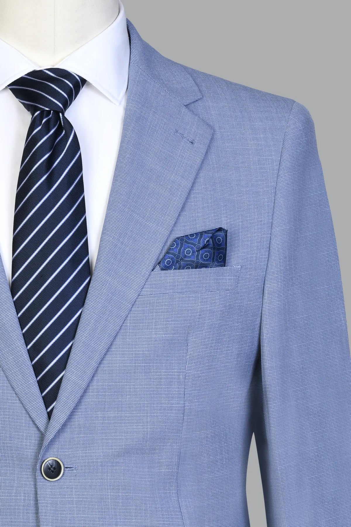 Traje Semi-Slim Fit Pireo Azul (214-8)