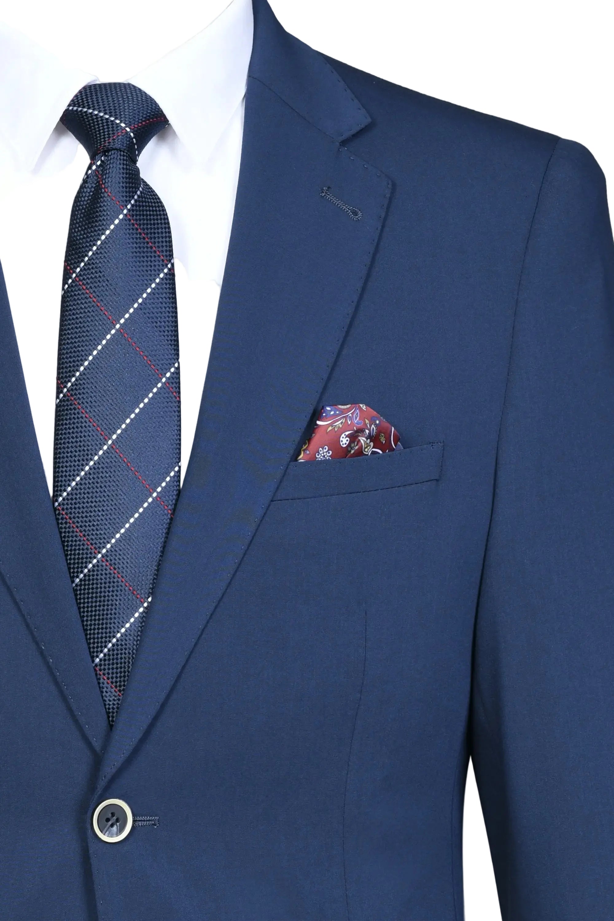 Traje Anti-arrugas Azul Marino