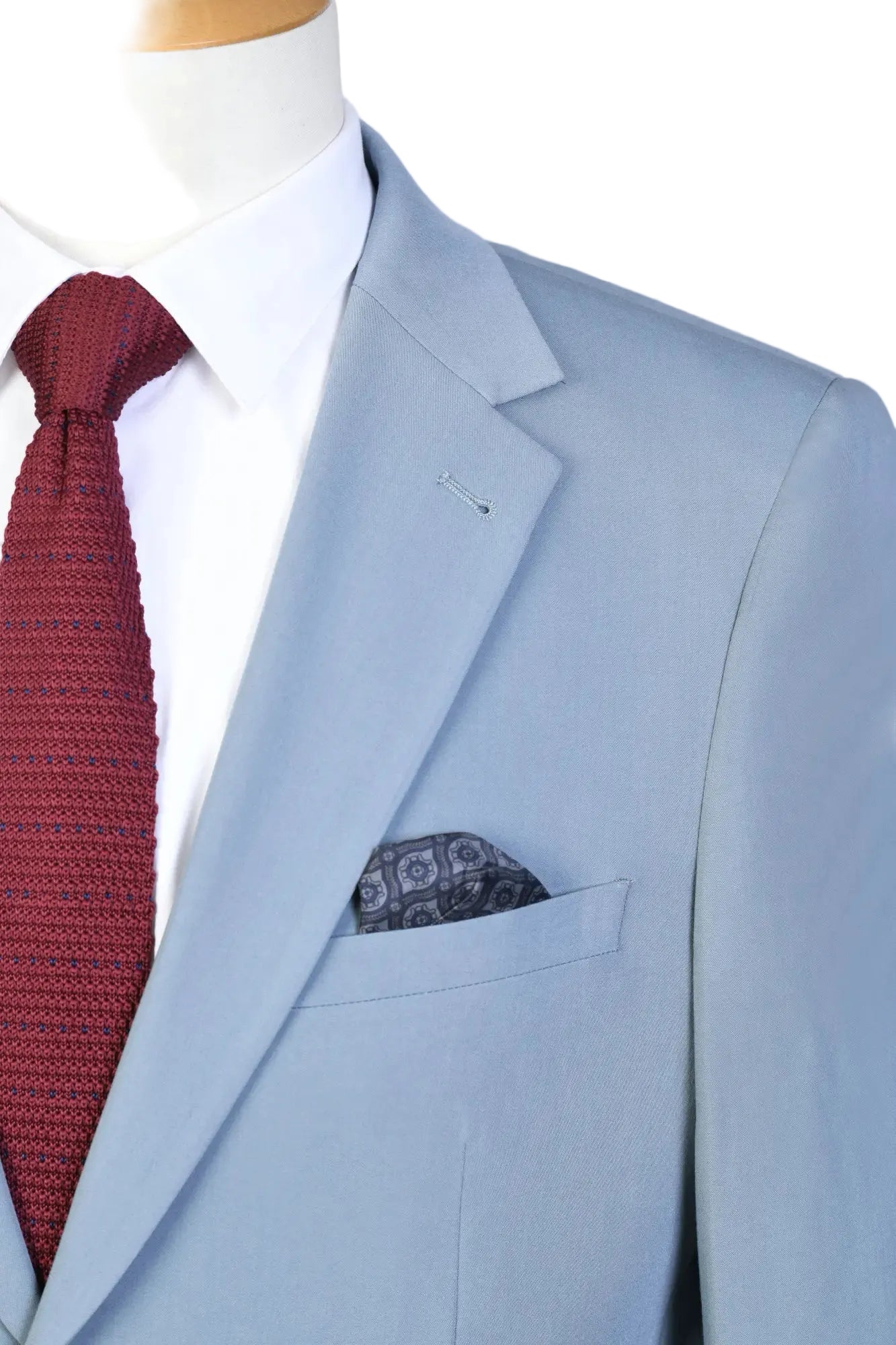 Traje Anti-arrugas Azul Claro