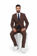 Traje Anti-arrugas Marrón