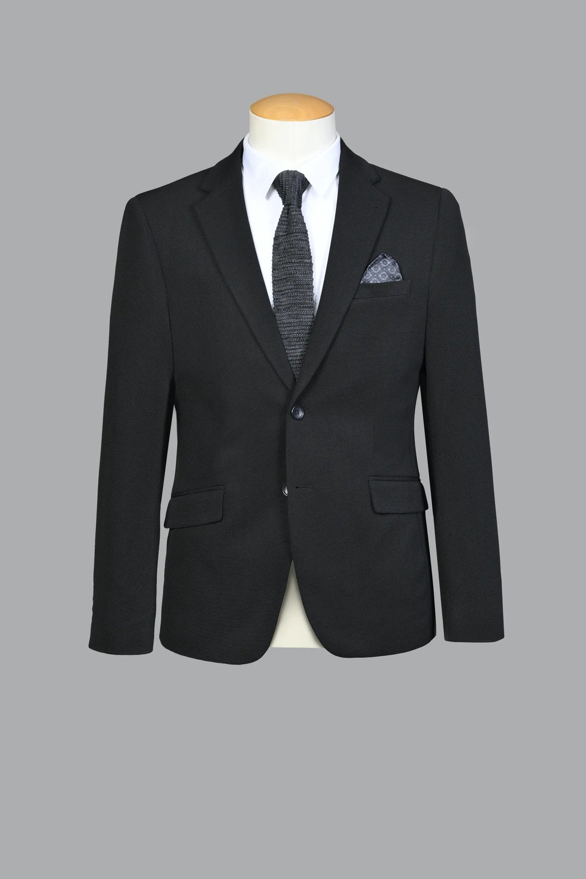 Traje Semi-Slim Fit Pireo Negro (224-4)