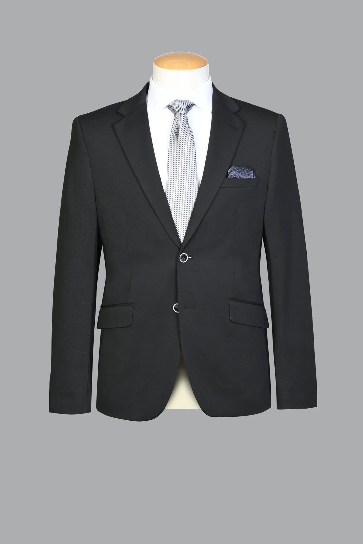 Traje Semi-Slim Fit Pireo Negro (225-4)