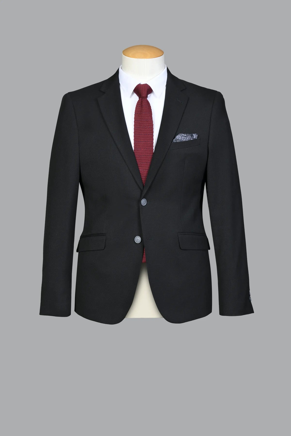 Traje Semi-Slim Fit Pireo Negro (230-4)