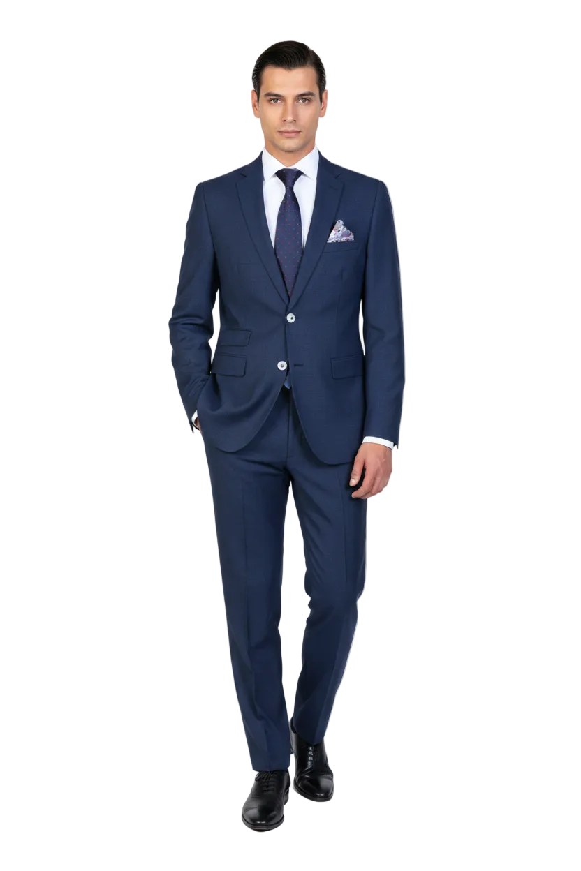 Traje Rustico Azul Marino