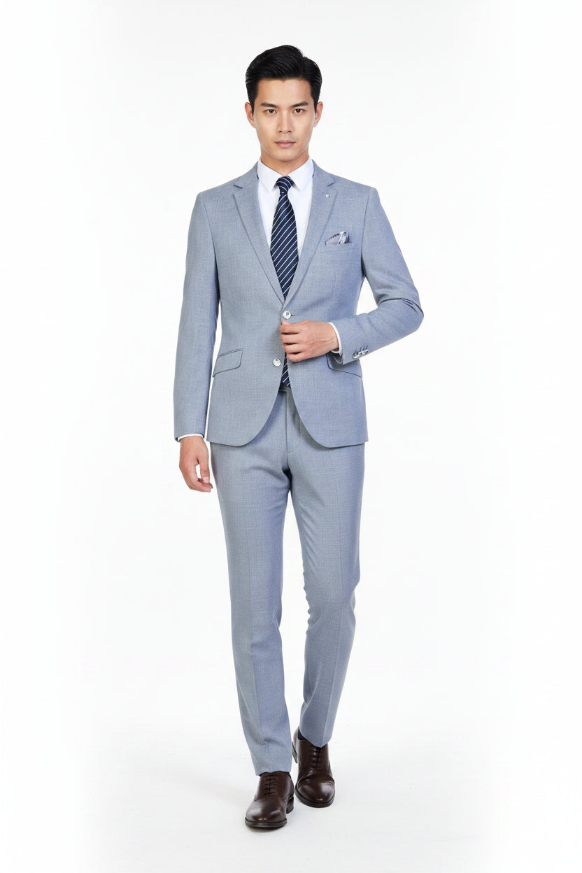 Traje Rustico Azul Claro