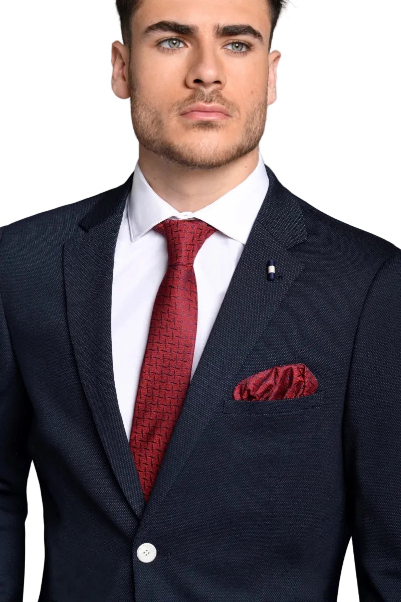 Traje Elástico Azul Marino