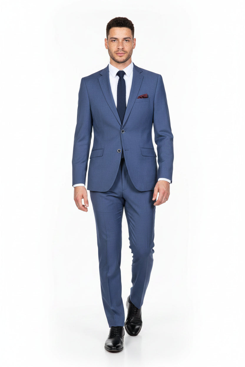 Traje Recto Azul