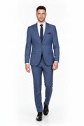 Traje Recto Azul