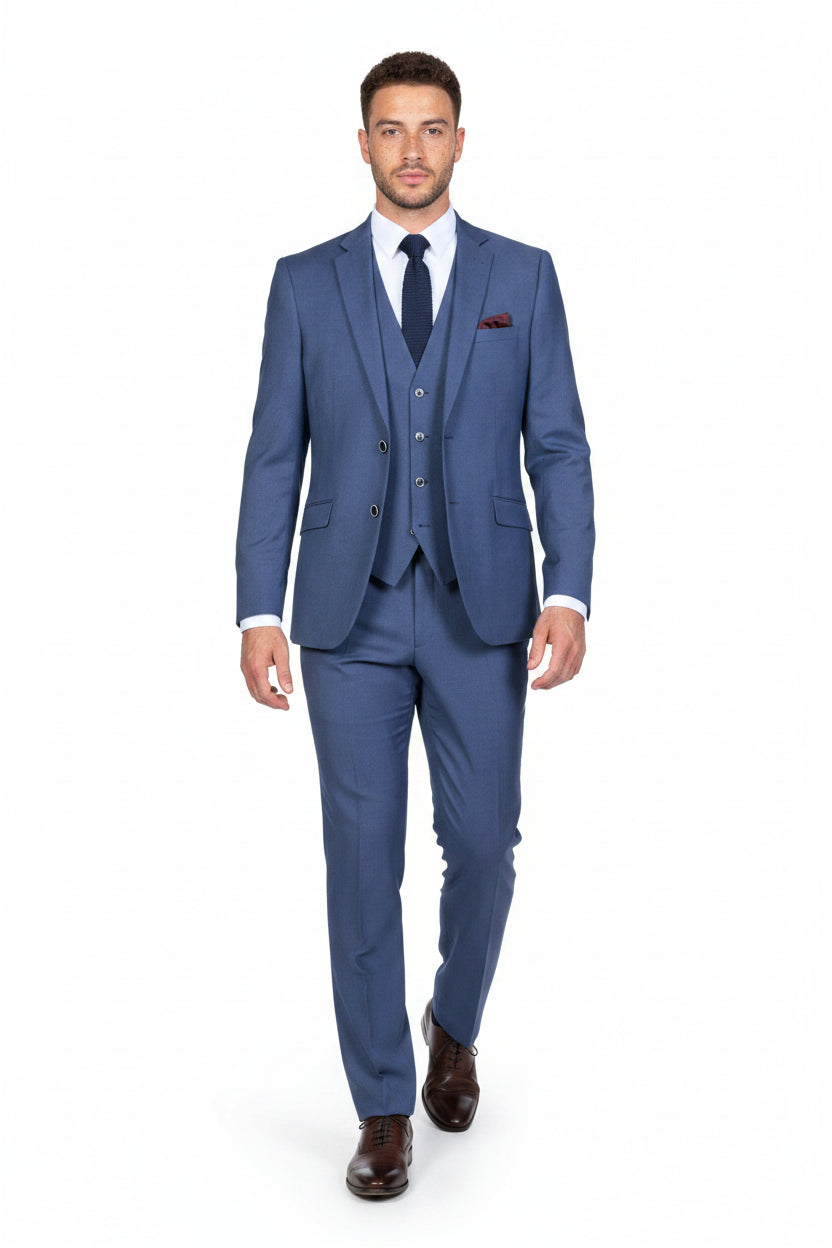 Traje Recto Azul