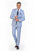 Traje Liso Azul Claro
