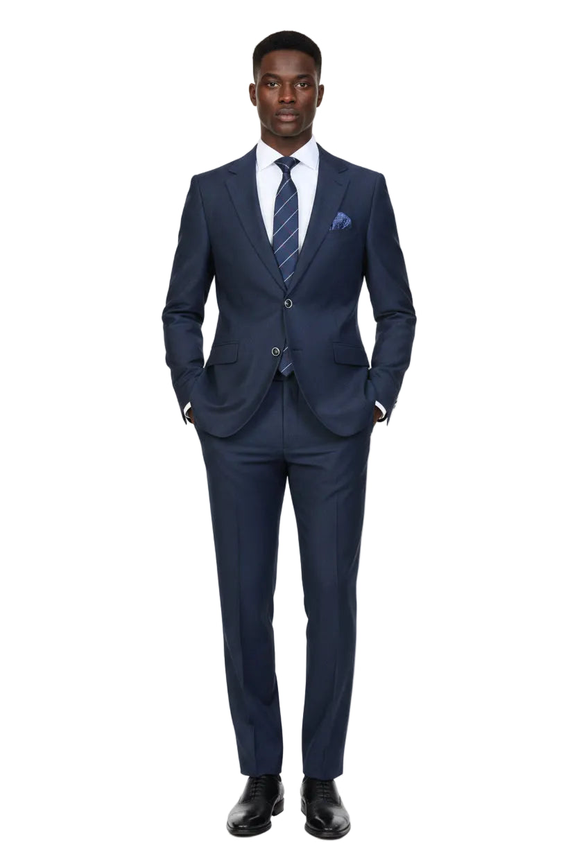 Traje Recto Azul Marino