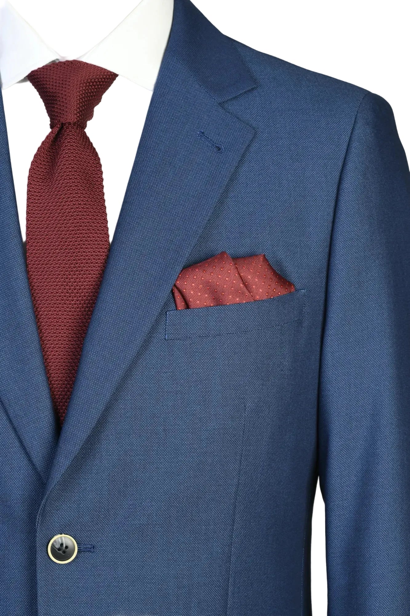 Traje Recto Azul Vivo