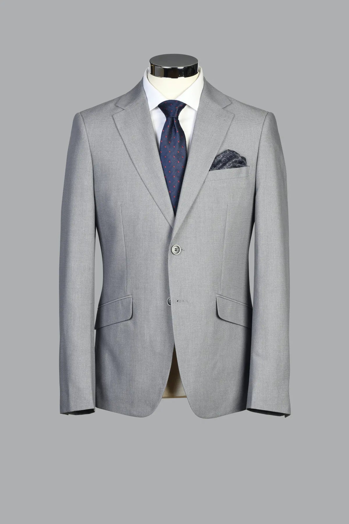 Traje Semi-Slim Fit Pireo Gris (298-38)