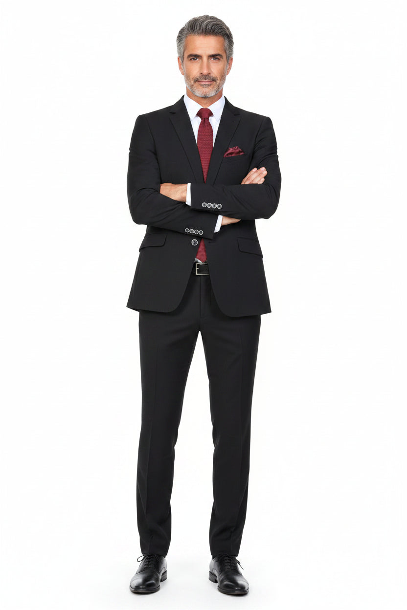 Traje Recto Negro
