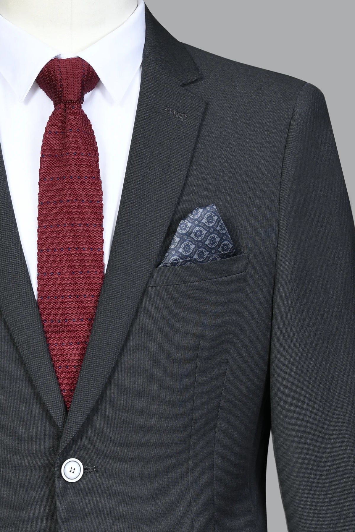 Traje Semi-Slim Fit Pireo Gris (299-30)