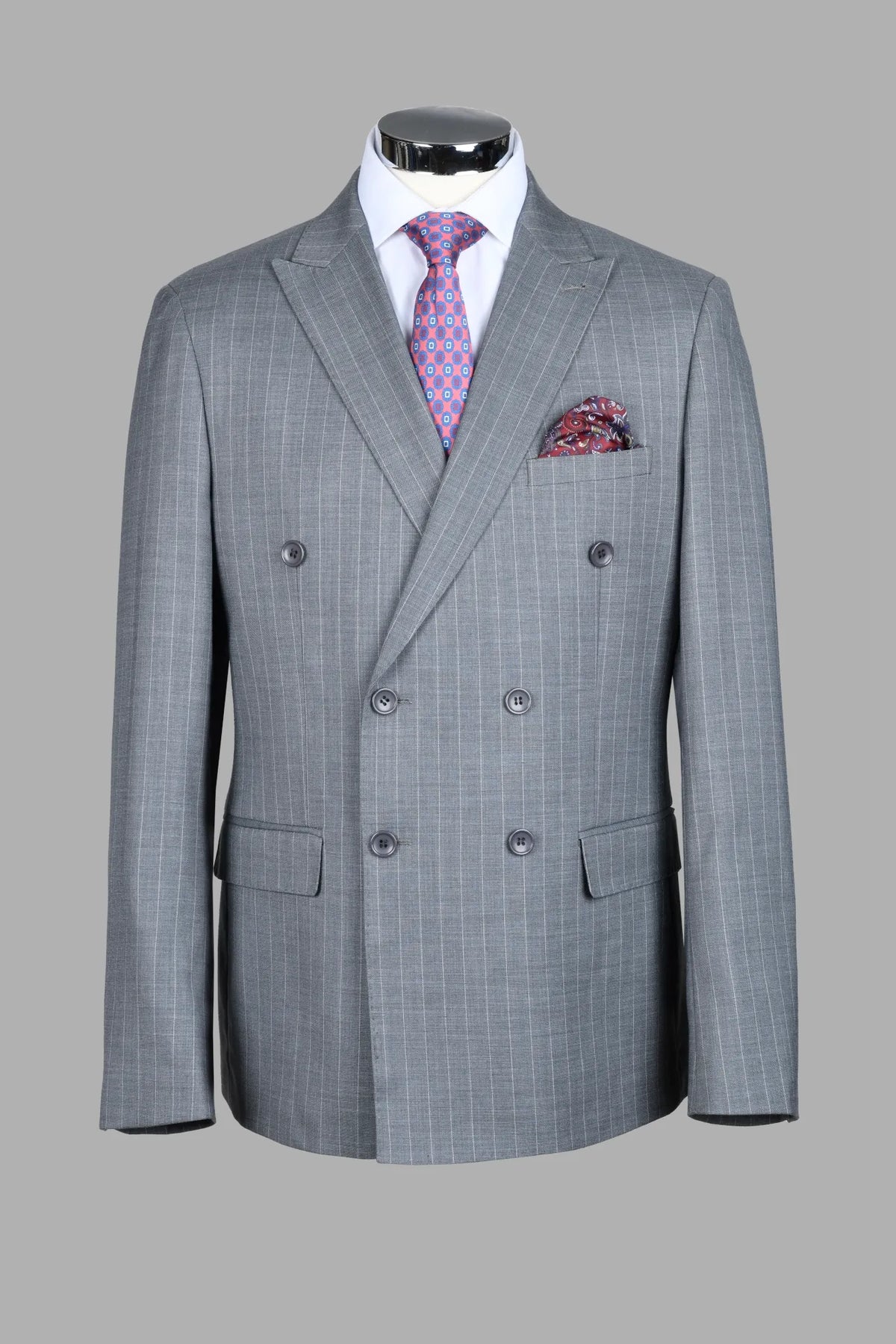 Traje Cruzado Porto Gris (237-34)