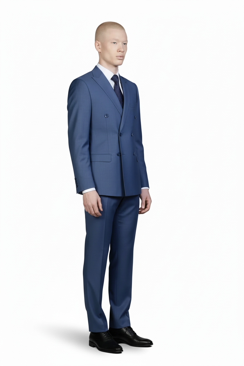 Traje Cruzado Azul