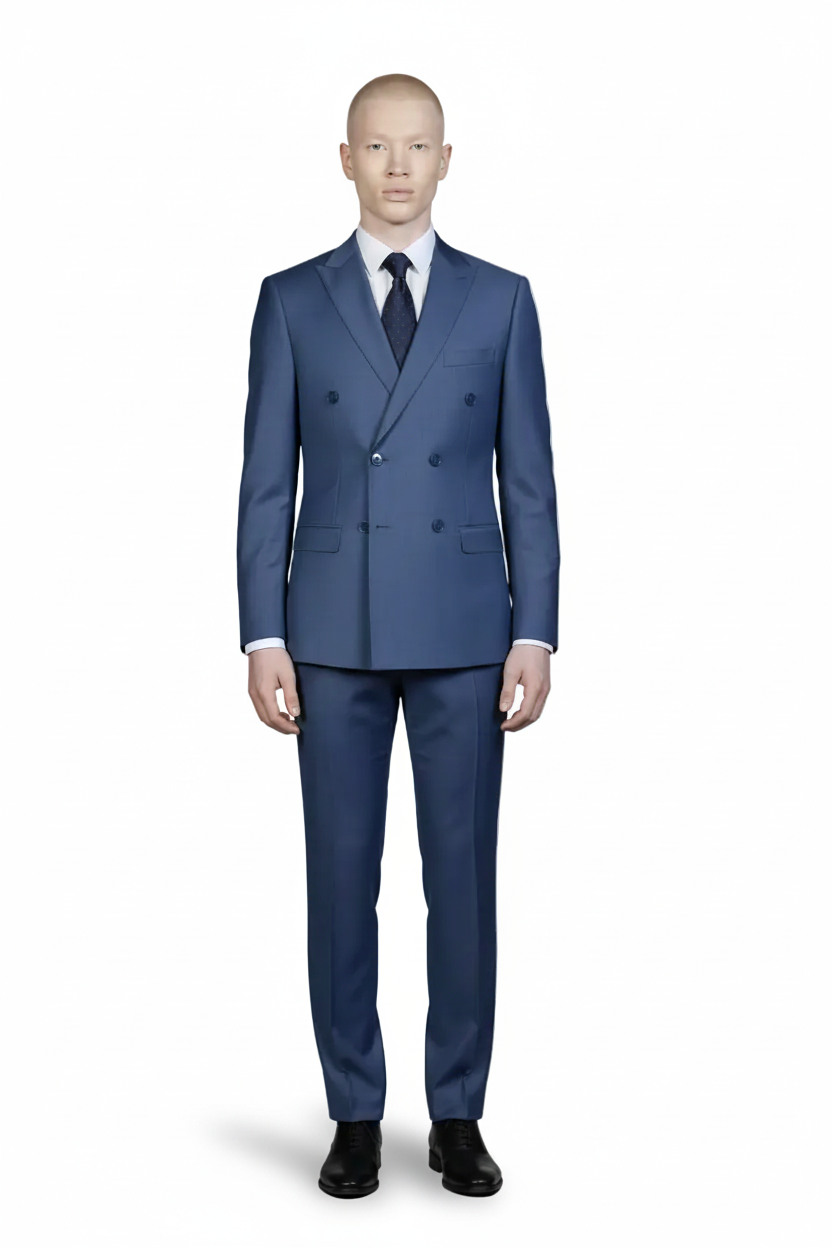 Traje Cruzado Azul