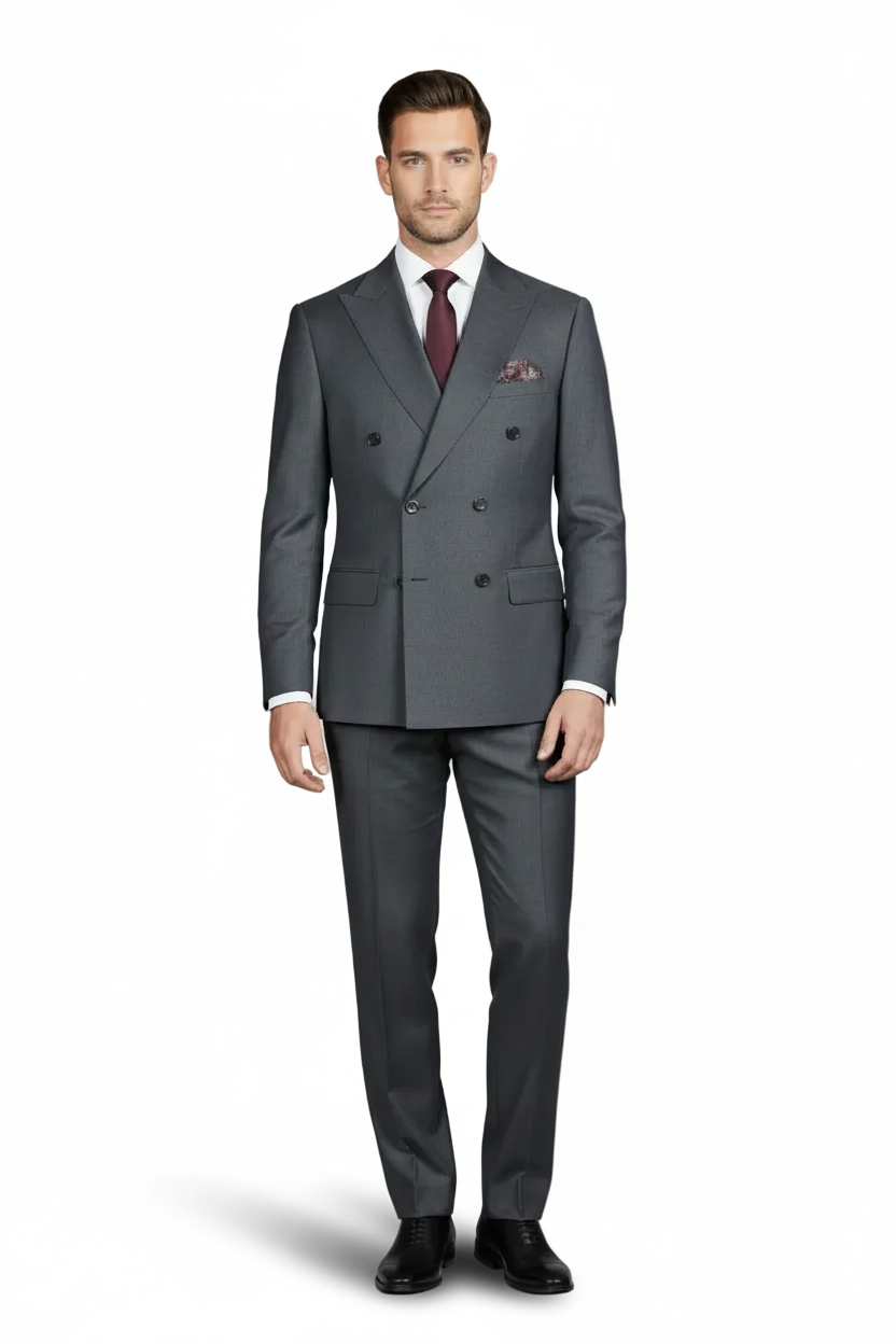 Traje Cruzado Gris