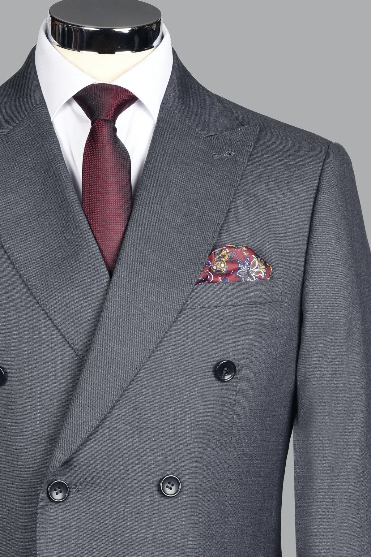 Traje Cruzado Porto Gris (297-30)