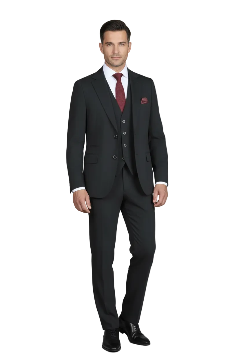 Traje Anti-arrugas Negro