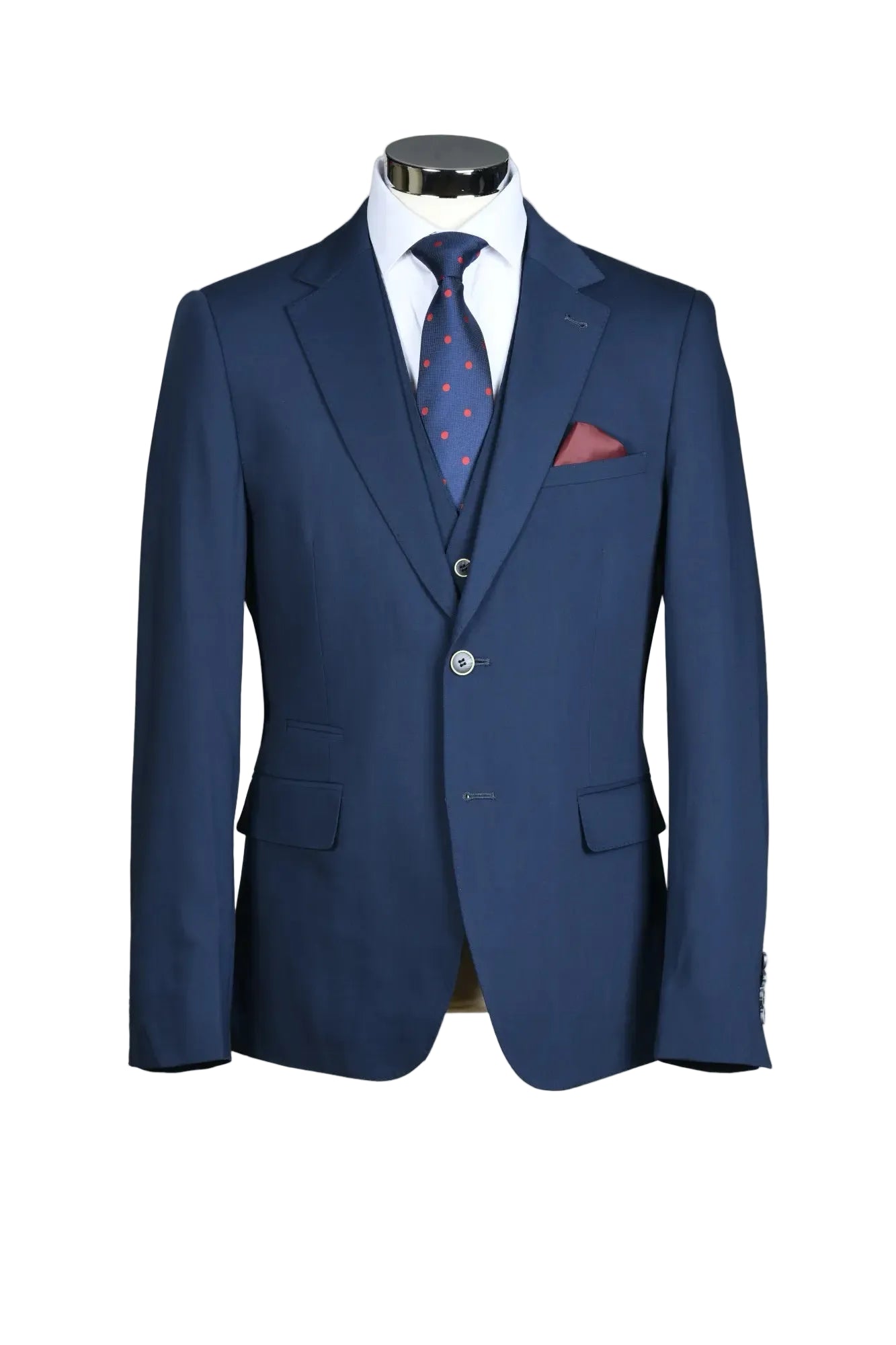 Traje Anti-arrugas Azul Marino