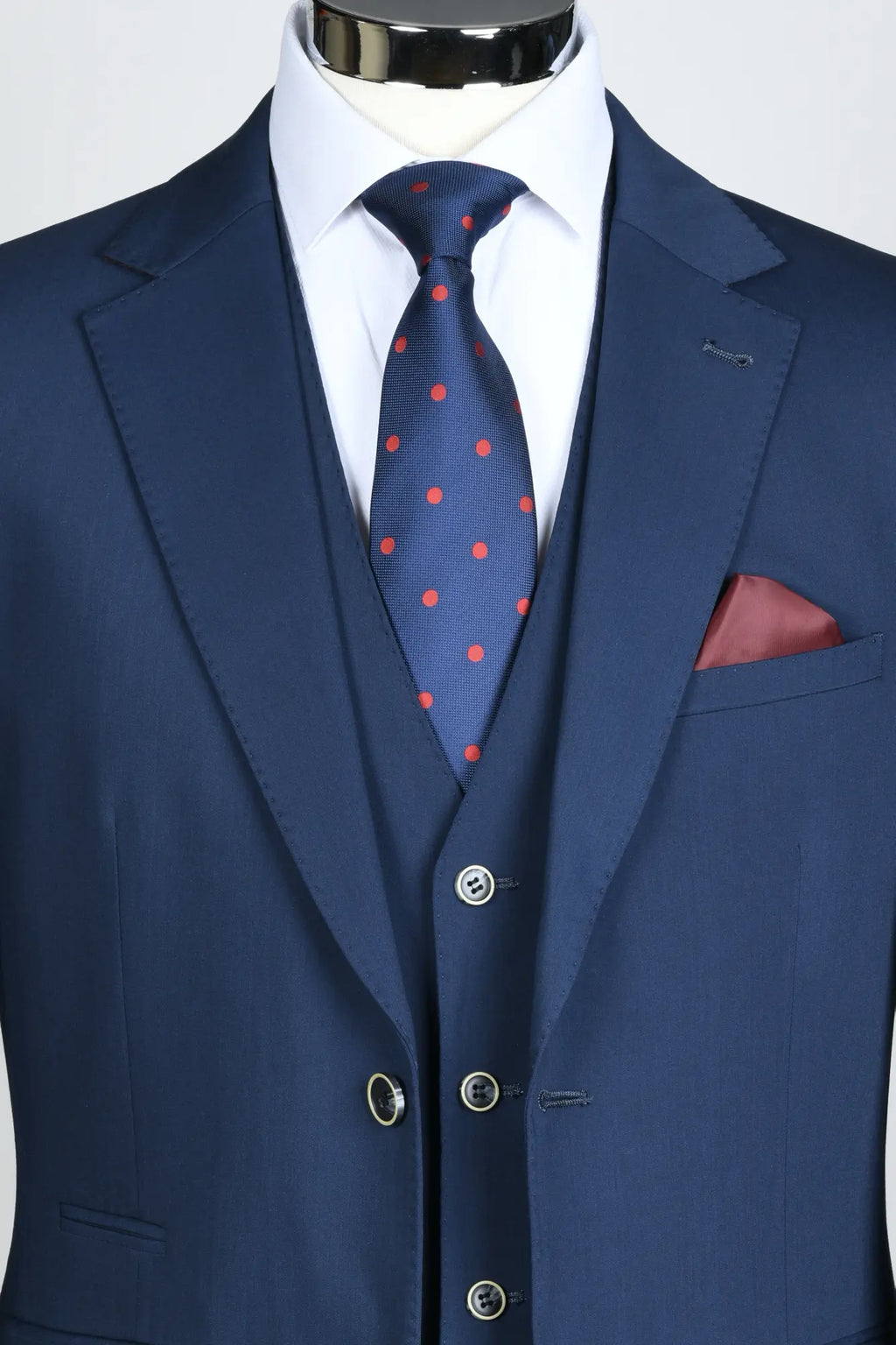 Traje Anti-arrugas Azul Marino